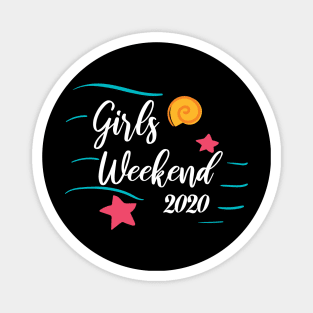 Girls Trip Cute Girls Weekend 2020 Mask Girls Trip 2020 Mask girls trip weekend Magnet